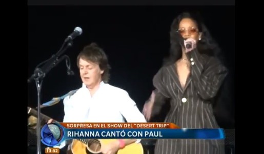 Rihanna cantó con Paul