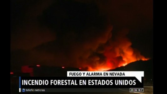 Incendio forestal en Estados Unidos