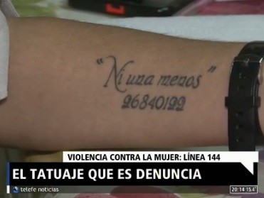 El tatuaje que es denuncia