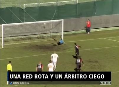 Escándalo: no fue gol porque la red estaba rota