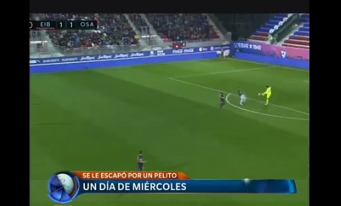 El arquero Riesgo, en "un día de miércoles"