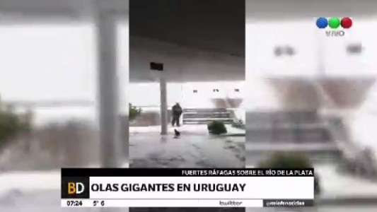 Un ciclón extratropical en Uruguay
