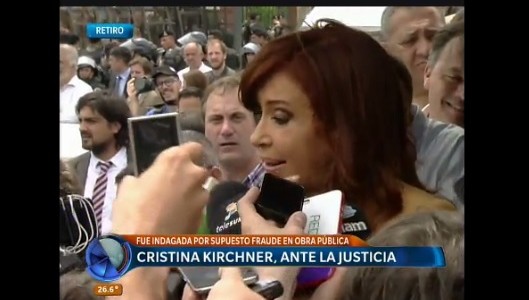 Cristina Fernández ante el juez Ecolini: "Presentamos un escrito pidiendo la nulidad"