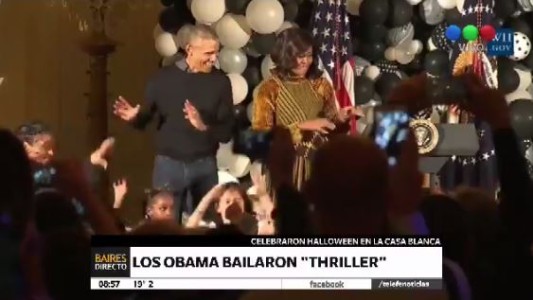 Los Obama bailaron "Thriller"