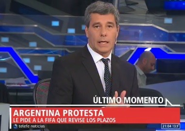 Eliminatorias: protesta Argentina