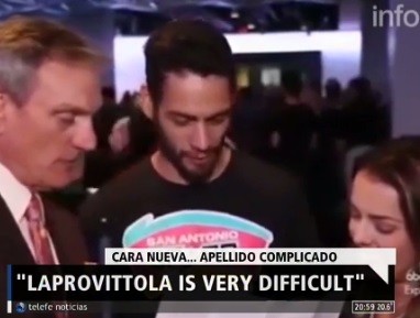 Cara nueva, apellido complicado