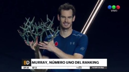 Tenis: Murray estrena reinado y Federer está afuera del top ten