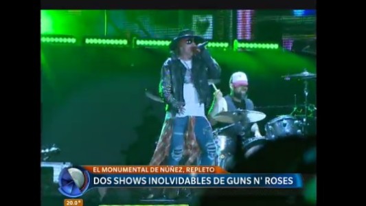 Dos shows inolvidables de Guns N´Roses