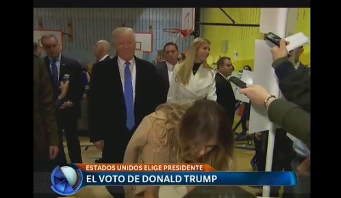 Votó Donald Trump: "Todo está saliendo muy bien"