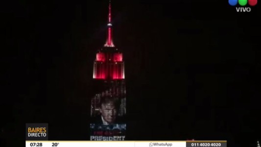 La imagen de Trump, en el Empire State