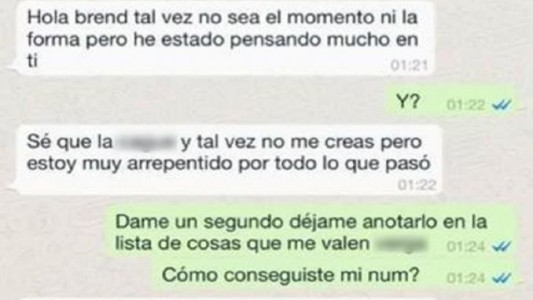 WhatsApp: el novio infiel que le pidió perdón a la novia y se volvió viral