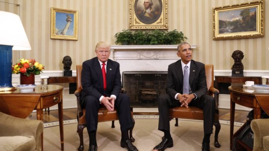 Donald Trump se reúne con Barack Obama en la Casa Blanca