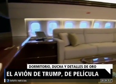 El avión de Trump