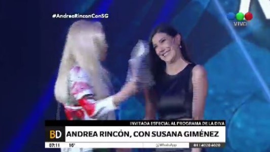 Andrea Rincón con Susana Giménez: "Tapé emociones durante muchos años con el consumo"