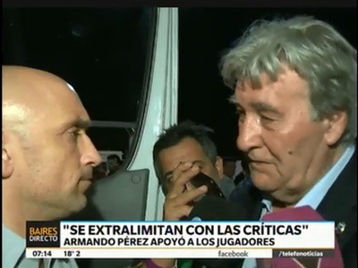 También Armando Pérez respaldó a los jugadores