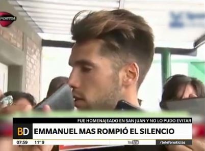 Emmanuel Mas rompió el silencio