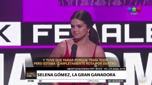 Selena Gómez emocionó con su discurso
