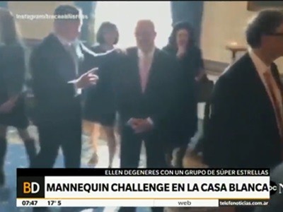 Un desafío mannequí en la Casa Blanca con súper estrellas