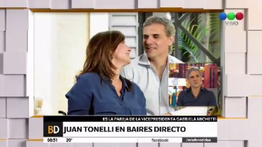 Juan Tonelli, pareja de Gabriela Michetti: "Observo y aprendo"