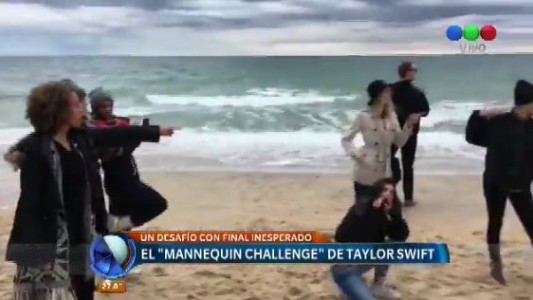 Taylor Swift se unió al desafío del maniquí