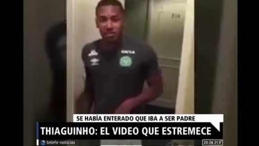 Video desgarrador: el jugador del Chapecoense que se enteró que iba a ser padre antes de subir al avión