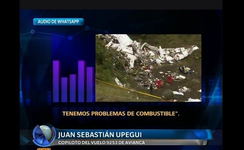 Copiloto de Avianca escuchó la conversación de la torre de control con el avión del Chapecoense