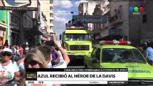 Azul recibió al héroe de la Copa Davis