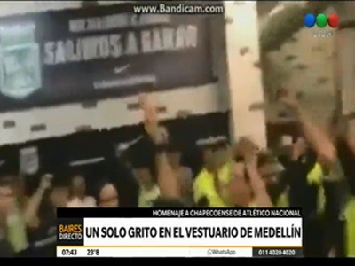 Atlético Medellín ganó por la liga local y le dedicó el triunfo a Chapecoense