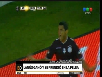 Ganó Lanús y se prendió en la pelea