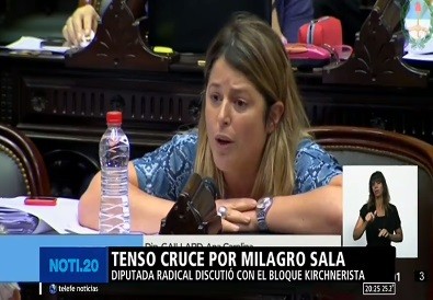 Tenso cruce por Milagro Sala en Diputados