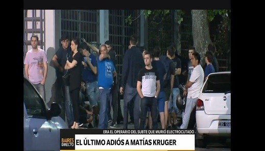 Dolor en la despedida de Matías Kruger