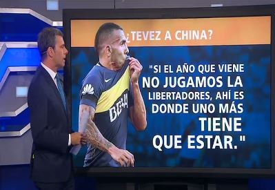 ¿Tevez a China?
