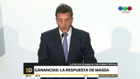 Ganancias: Sergio Massa le envió una carta a Mauricio Macri y pidió por "la unidad nacional"