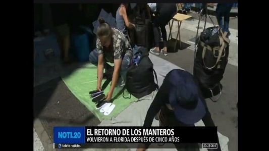 Volvieron los manteros a la calle Florida: comerciantes enojados y pedido de trabajo
