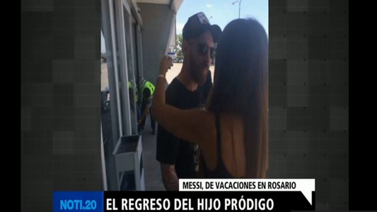 Messi, de vacaciones en Rosario