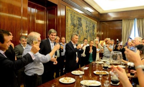 Brindis en la Casa Rosada por las Fiestas
