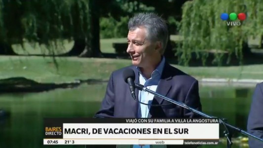 Macri se toma vacaciones en Villa La Angostura junto a su familia