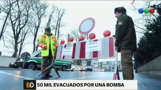 Alemania: evacúan a 54.000 personas para desactivar una bomba de la II Guerra Mundial