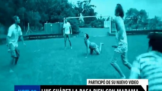 Luis Suárez la pasa bien con Márama