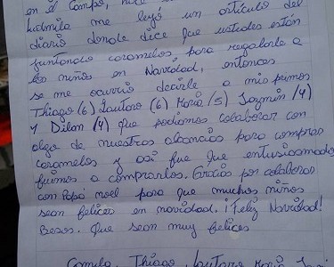 #EsViral Una nena usó su alcancía para ayudar a Papá Noel