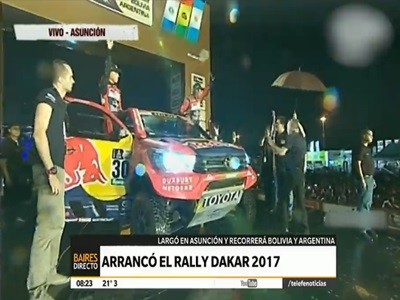 Largó desde Asunción el Rally Dakar 2017