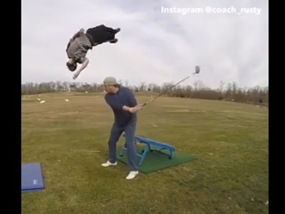 #EsViral La mejor destreza de golf