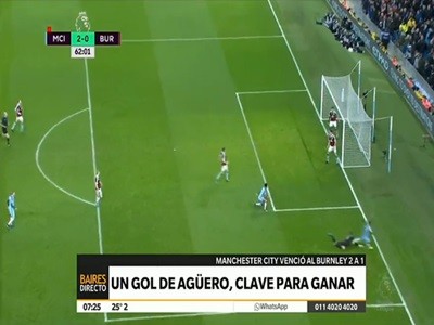 Gol clave del Kun Agüero para el triunfo del City