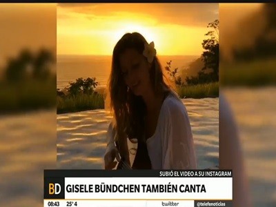 Gisele Bündchen también canta