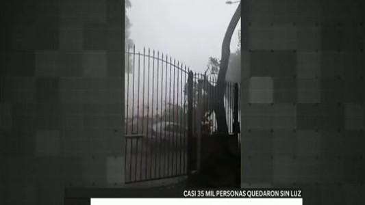 Violento temporal en Uruguay