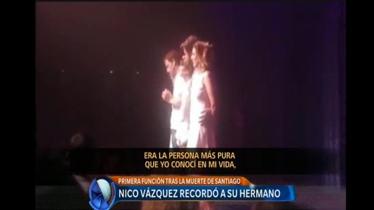 Tras la muerte de su hermano, Nicolás Vázquez regresó al teatro