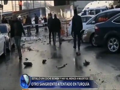 Ataque con coche bomba en Turquía deja 4 muertos y varios heridos