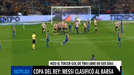 Copa del Rey: Messi clasificó al Barsa