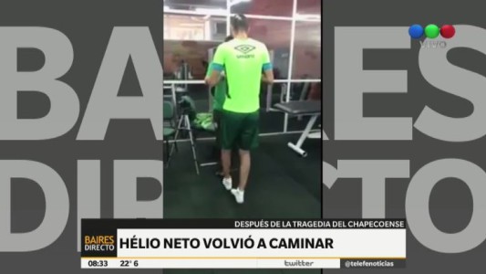 La emoción de Helio Neto al volver a caminar