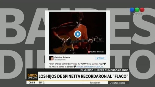 El Flaco Spinetta fue recordado por sus hijos en su cumpleaños